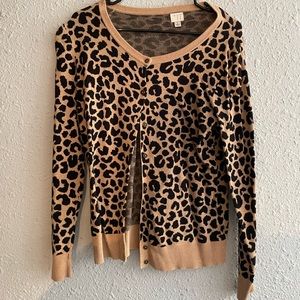 Cheetah Print Cardigan